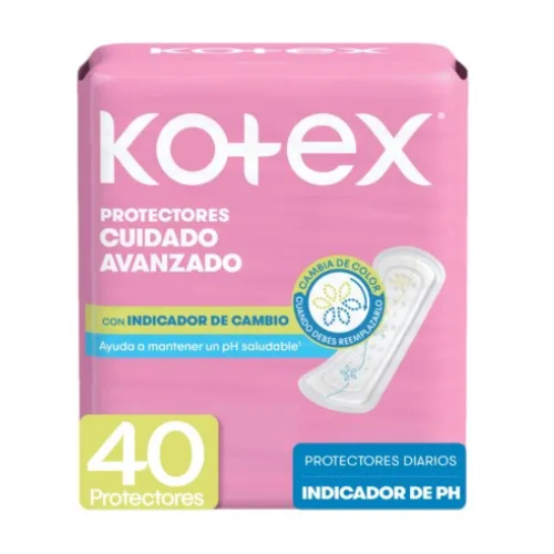 PROTECTORES DIARIOS KOTEX INDICADOR DE PH X 40 UND